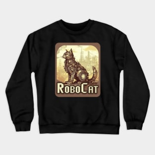 Industrial cyber cat | Robocat Crewneck Sweatshirt